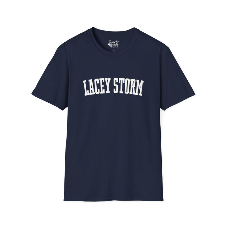Lacey Storm Unisex Adult T-Shirt - Plain Text Design