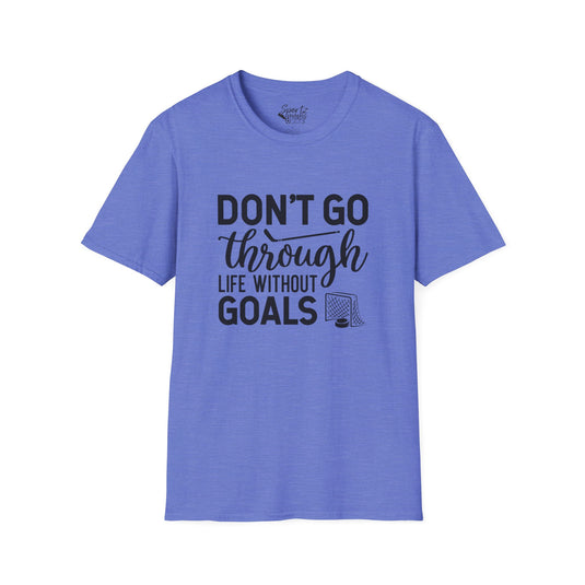 Don't Go Through Life Hockey Adult Unisex Basic T-Shirt