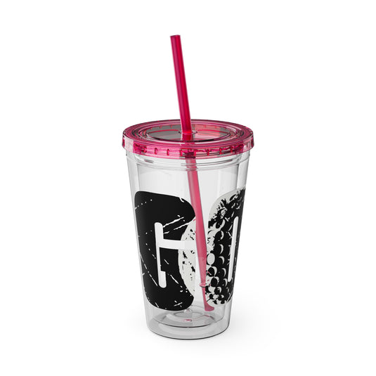 Golf 16 oz Sunsplash Tumbler with Straw