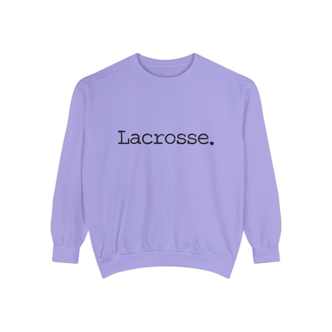Typewriter Design Lacrosse Adult Unisex Premium Crewneck Sweatshirt