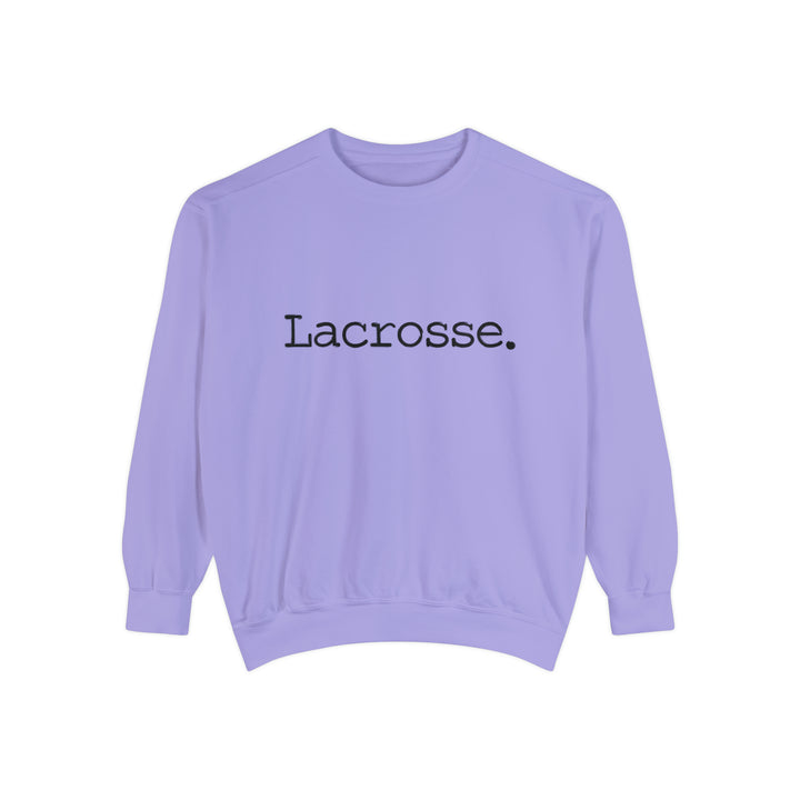 Typewriter Design Lacrosse Adult Unisex Premium Crewneck Sweatshirt