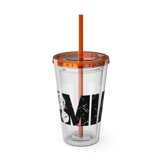 Lacrosse 16 oz Sunsplash Tumbler with Straw w/Custom Name