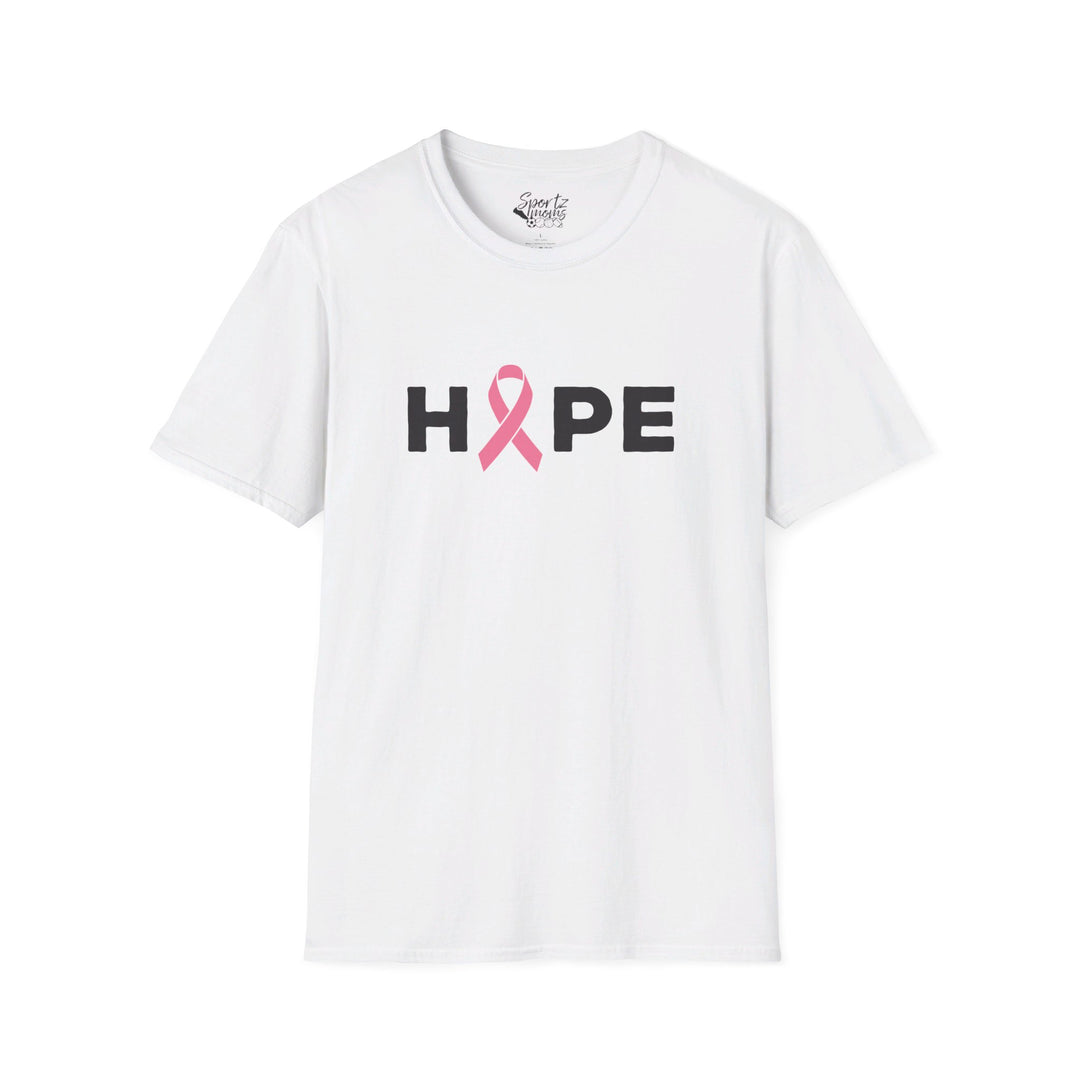 Hope Cancer Ribbon Adult Unisex T-Shirt