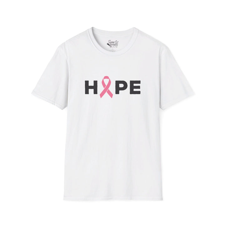 Hope Cancer Ribbon Adult Unisex T-Shirt