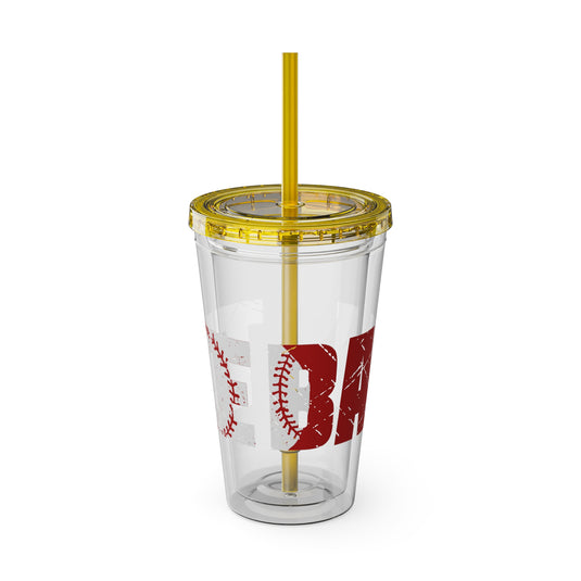 Tee Ball 16 oz Sunsplash Tumbler with Straw