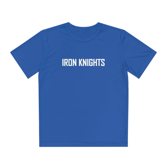 Iron Knights Youth Short Sleeve Competitor Moisture Wicking Tee w/Text Only