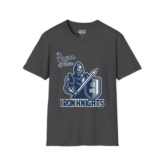 Iron Knights Basic Adult Unisex T-Shirt - Papa of These Design