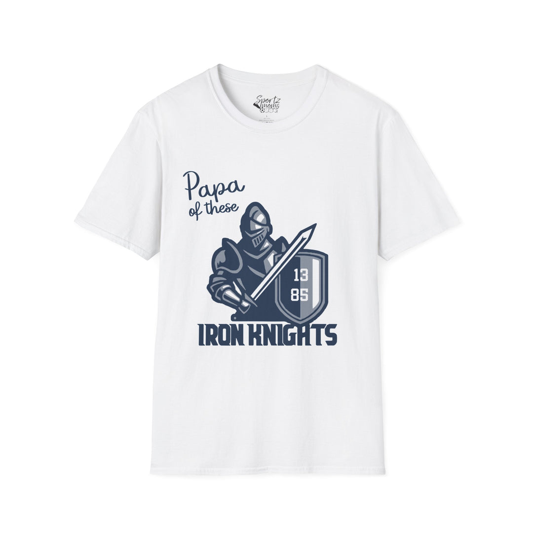Iron Knights Adult Unisex T-Shirt - Papa of These Design