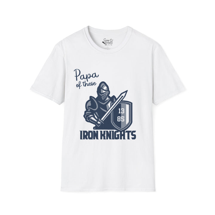 Iron Knights Adult Unisex T-Shirt - Papa of These Design