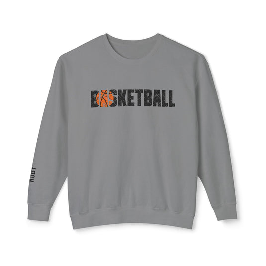 Basketball Adult Unisex Premium Crewneck Sweatshirt w/Name on Sleeve