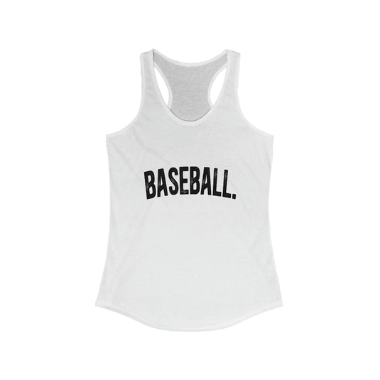 Rustic Design Baseball Women's Racerback Tank