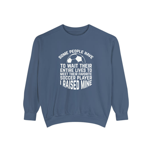 Some People Have to Wait Soccer Adult Unisex Premium Crewneck Sweatshirt