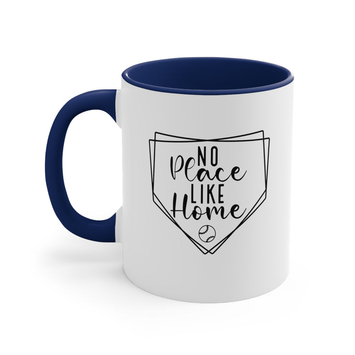 No Place Like Home Baseball 11oz Accent Mug V2