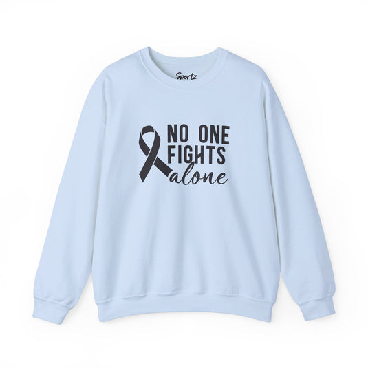 No One Fights Alone Adult Unisex Basic Crewneck Sweatshirt