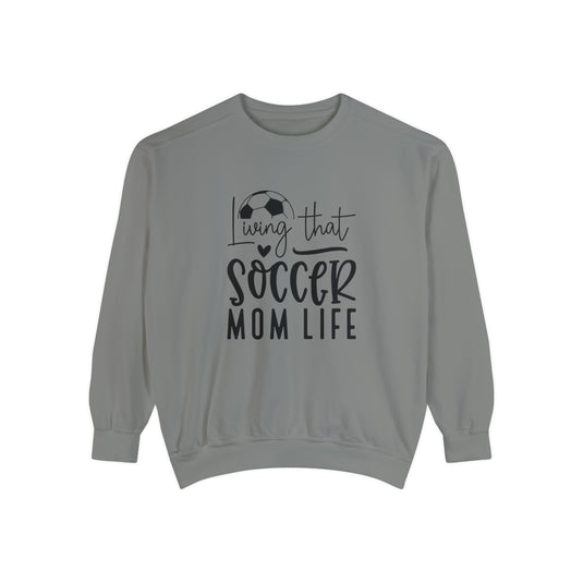 Living That Soccer Mom Life Adult Unisex Premium Crewneck Sweatshirt