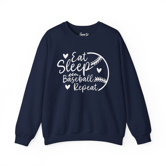 Eat Sleep Baseball Repeat Adult Unisex Basic Crewneck Sweatshirt