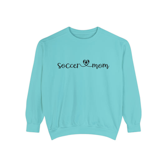 Soccer Mom with Heart Adult Unisex Premium Crewneck Sweatshirt