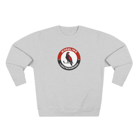 Wheeling Lightningbirds Unisex Adult Mid-Level Crewneck Sweatshirt