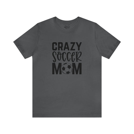 Crazy Soccer Mom Adult Unisex Mid-Level T-Shirt