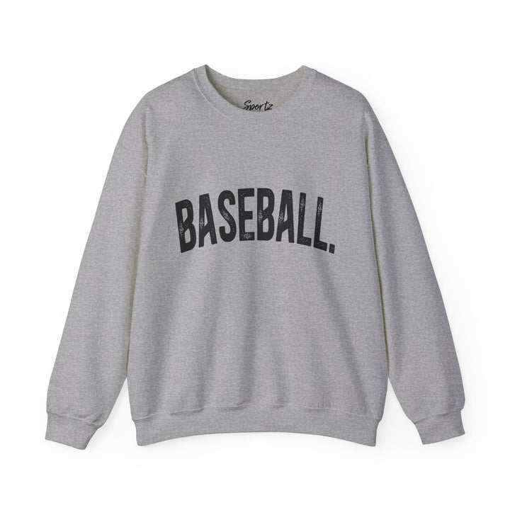 Rustic Design Baseball Adult Unisex Crewneck Sweatshirt