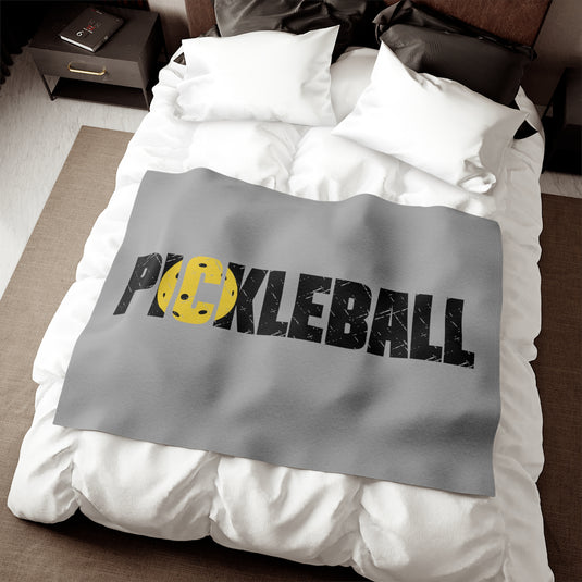 Pickleball Sweatshirt Blanket