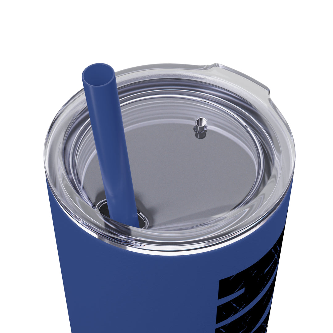 Gymnastics 20oz Skinny Tumbler with Straw w/Custom Name