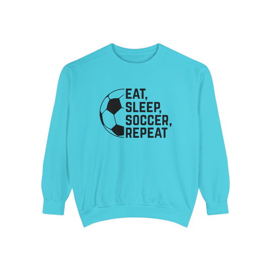 Eat Sleep Soccer Repeat Adult Unisex Premium Crewneck Sweatshirt