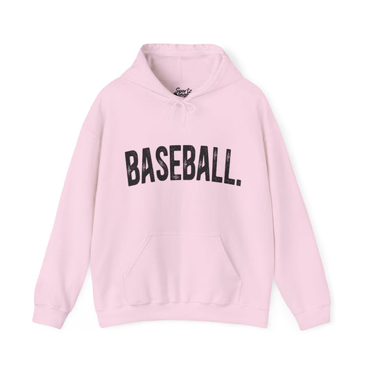 Rustic Design Baseball Adult Unisex Basic Hooded Sweatshirt