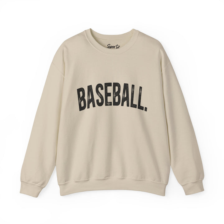 Rustic Design Baseball Adult Unisex Crewneck Sweatshirt