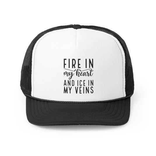 Fire in My Heart Hockey Trucker Hat