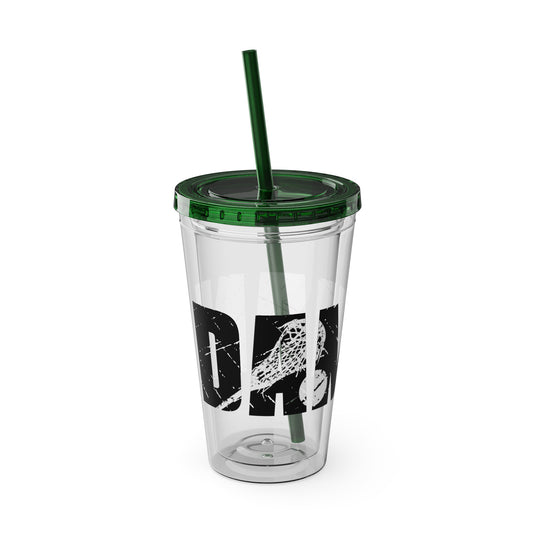 Lacrosse 16 oz Sunsplash Tumbler with Straw w/Custom Name