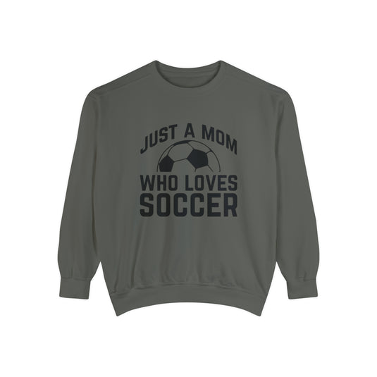 Just a Mom Soccer Adult Unisex Premium Crewneck Sweatshirt
