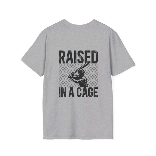 Raised in a Cage Baseball Unisex Adult Basic T-Shirt