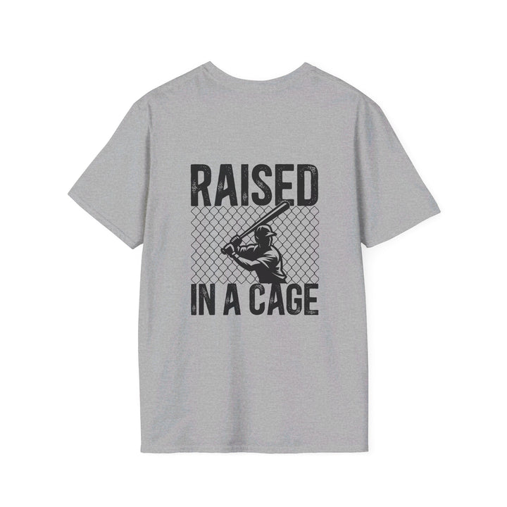 Raised in a Cage Baseball Unisex Adult T-Shirt