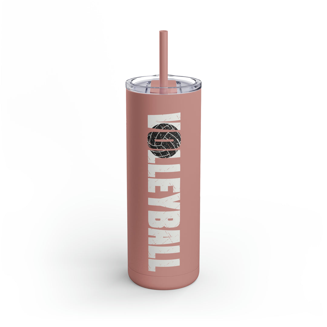 Volleyball 20oz Skinny Matte Tumbler