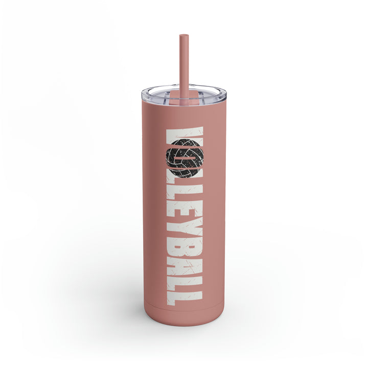 Volleyball 20oz Skinny Matte Tumbler