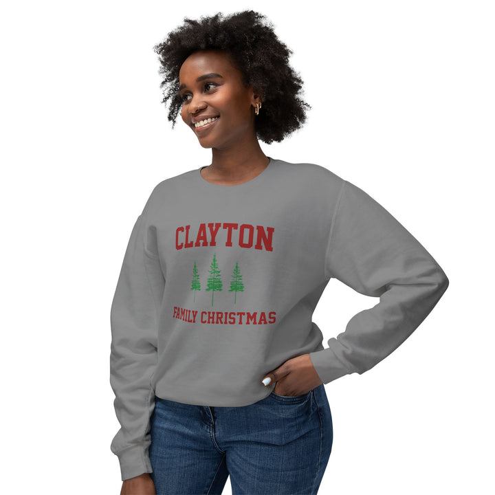 Clayton Family Christmas - Comfort Colors Crewneck