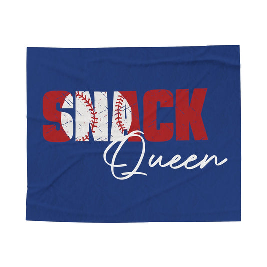 Baseball Plush Blanket - Snack Queen