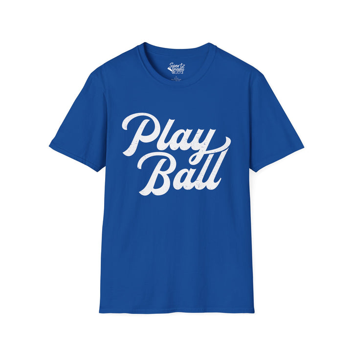 Play Ball Adult Unisex Baseball T-Shirt