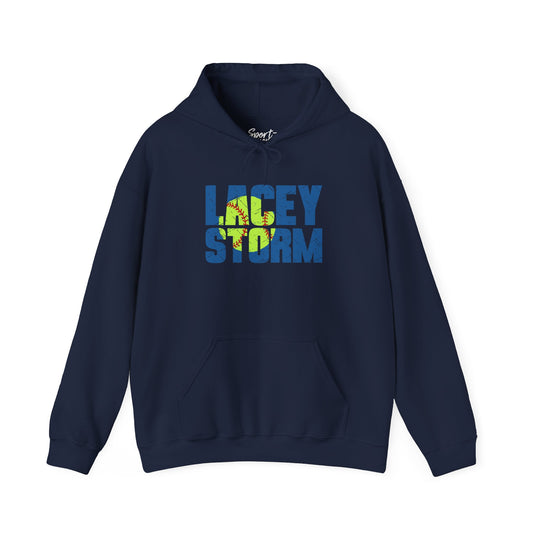 Lacey Storm Unisex Adult Basic Hooded Sweatshirt - Softball Design