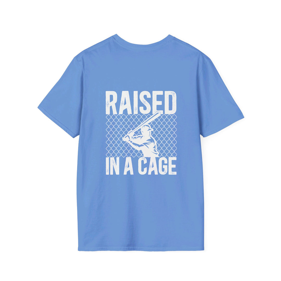 Raised in a Cage Baseball Unisex Adult T-Shirt