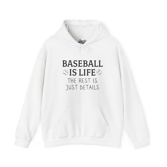 Baseball if Life Adult Unisex Basic Hooded Sweatshirt