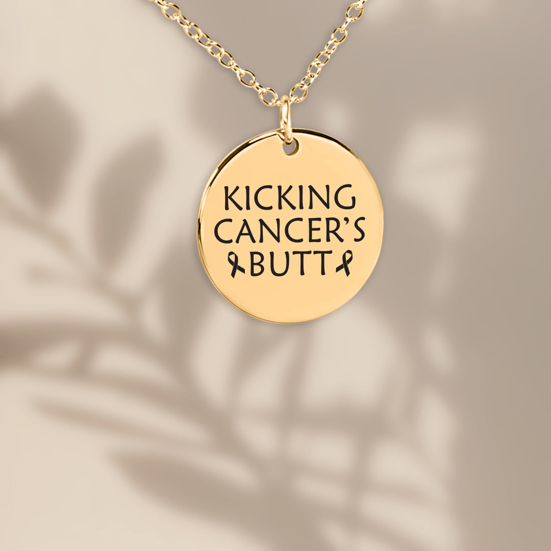 Kicking Cancer's Butt Coin Necklace