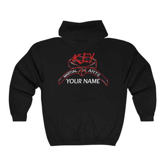 Key Martial Arts Unisex Adult Basic Full Zip Hooded Sweatshirt