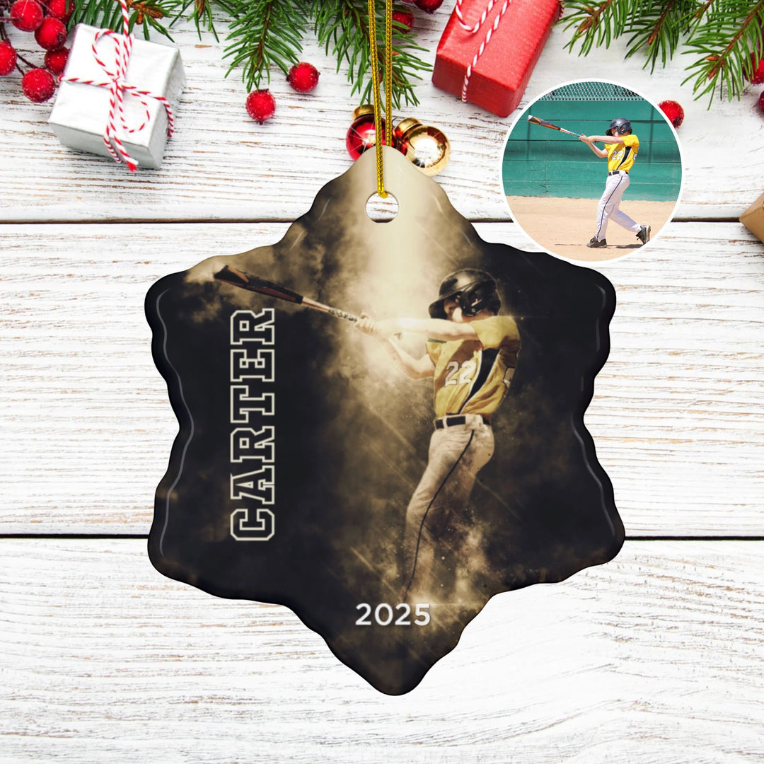 Custom Picture Ceramic Ornament - Smoke Effect