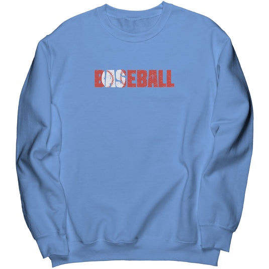 Baseball Adult Unisex Mid-Level Crewneck Sweatshirt