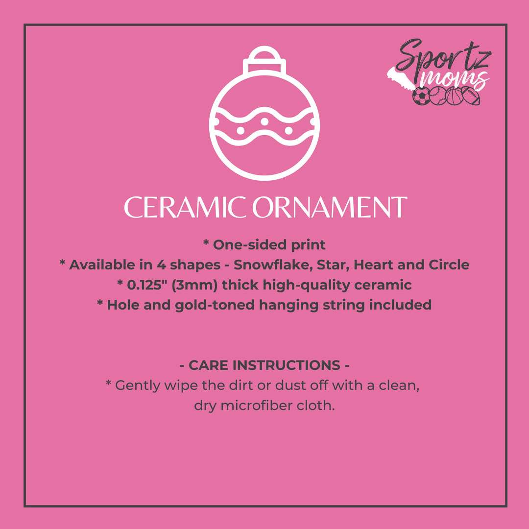 Custom Picture Ceramic Ornament - Smoke Effect