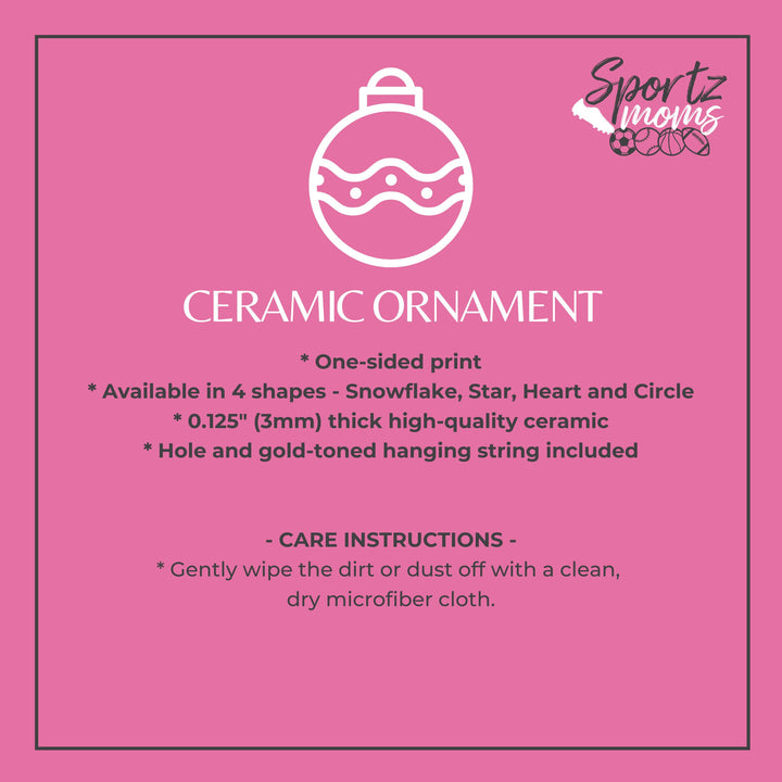 Custom Picture Ceramic Ornament - Smoke Effect