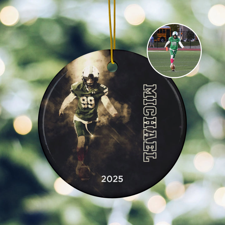 Custom Picture Ceramic Ornament - Smoke Effect