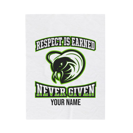 Courthouse Cobras Velveteen Plush Blanket - Respect Design